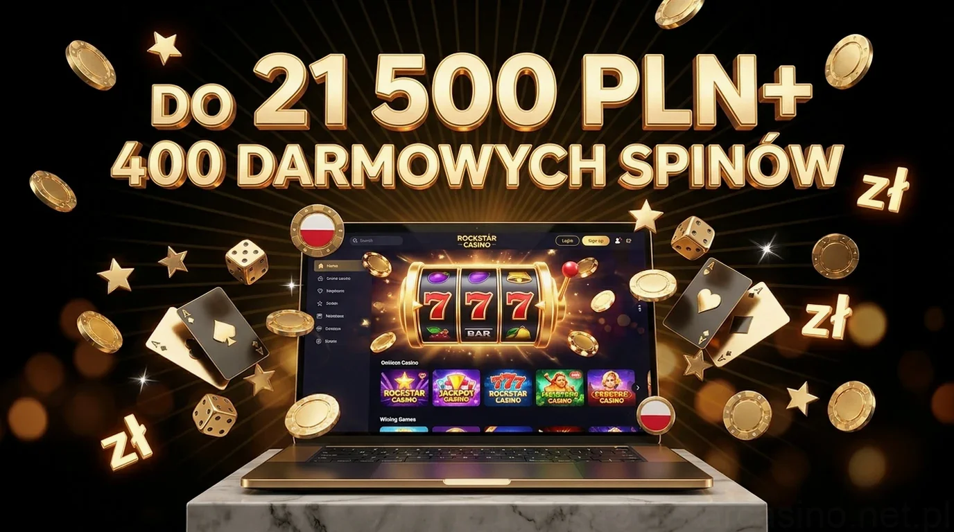 DO 21 500 PLN+ 400 DARMOWYCH SPINÓW